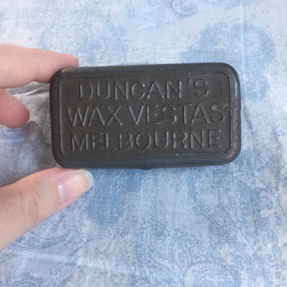 Vintage Duncan Wax Matches Tin Box